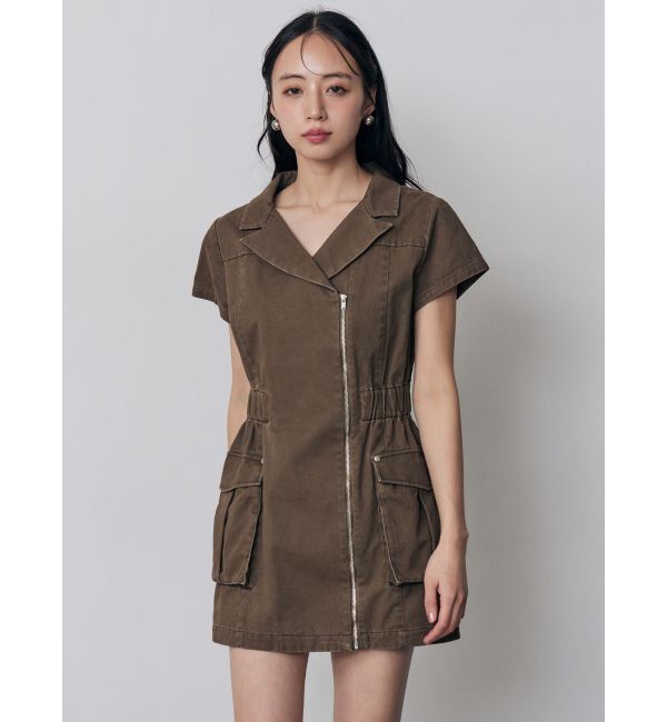 MURUA「ウォッシュミニワンピース」|ワンピース|