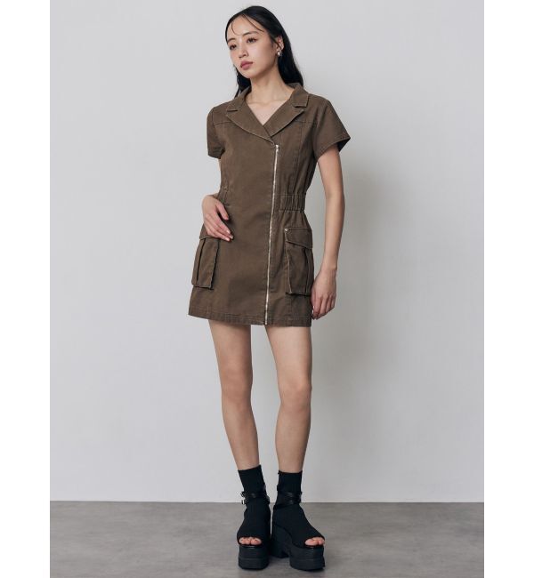 MURUA「ウォッシュミニワンピース」|ワンピース|