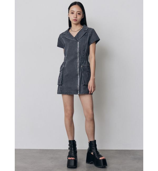 MURUA「ウォッシュミニワンピース」|ワンピース|