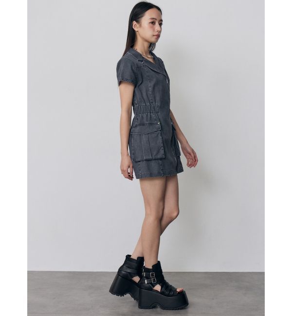 MURUA「ウォッシュミニワンピース」|ワンピース|