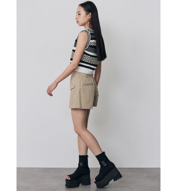 MURUA「トライバルクロシェニットタンク」|ニット・セーター|