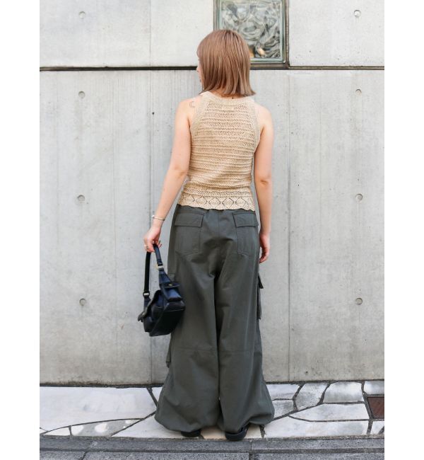 Ungrid「テープヤーンアメスリニットタンクトップ」|タンクトップ|