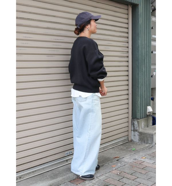 Ungrid「【WEB限定】スリーブタックスウェットライクルーズニット」|ニット・セーター|