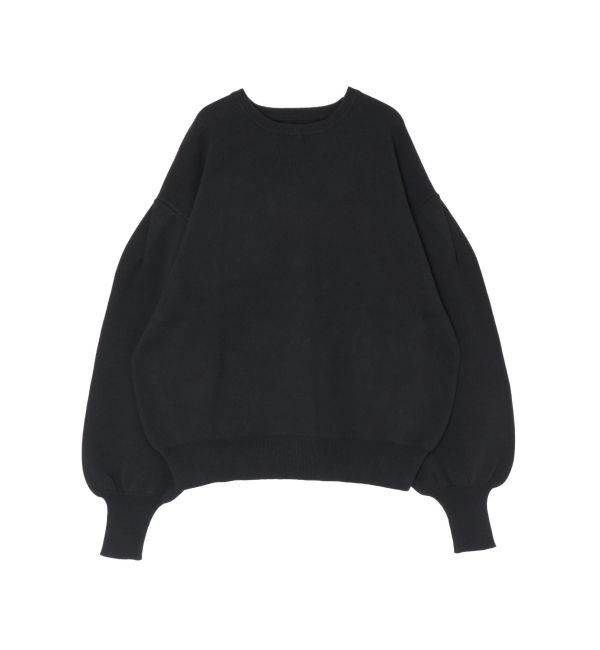 Ungrid「【WEB限定】スリーブタックスウェットライクルーズニット」|ニット・セーター|