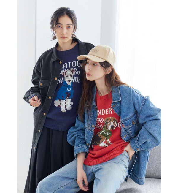 Ungrid「【WEB限定】ドッグモチーフジャカードニット」|ニット・セーター|