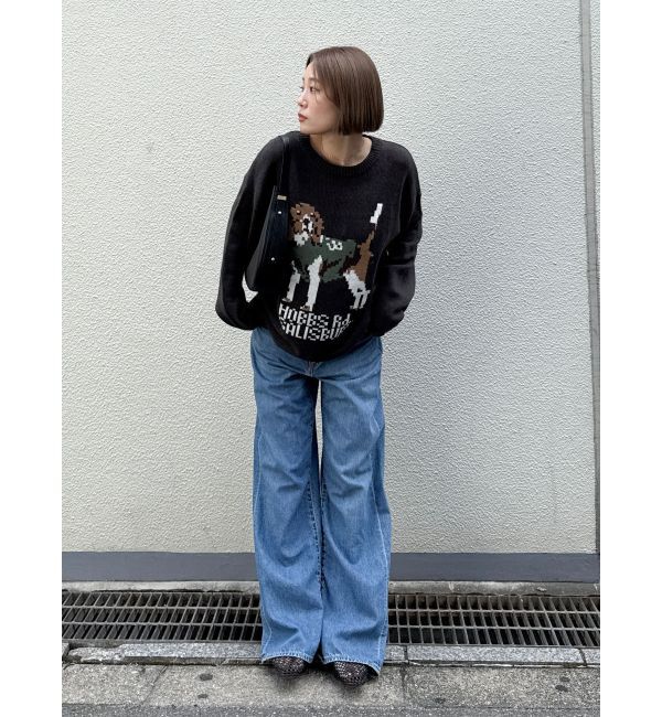 Ungrid「【WEB限定】ドッグモチーフジャカードニット」|ニット・セーター|