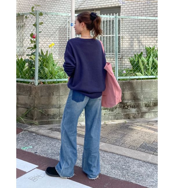 Ungrid「【WEB限定】ドッグモチーフジャカードニット」|ニット・セーター|