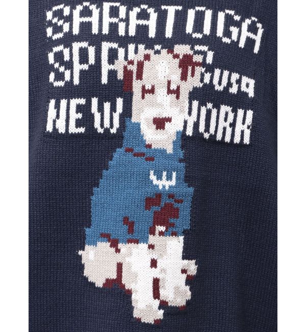 Ungrid「【WEB限定】ドッグモチーフジャカードニット」|ニット・セーター|