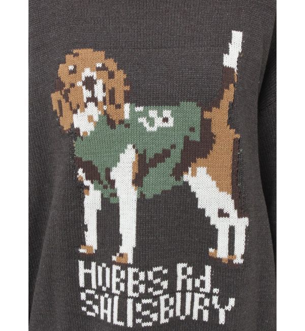 Ungrid「【WEB限定】ドッグモチーフジャカードニット」|ニット・セーター|