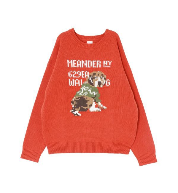 Ungrid「【WEB限定】ドッグモチーフジャカードニット」|ニット・セーター|