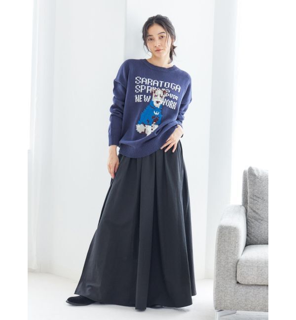 Ungrid「【WEB限定】ドッグモチーフジャカードニット」|ニット・セーター|