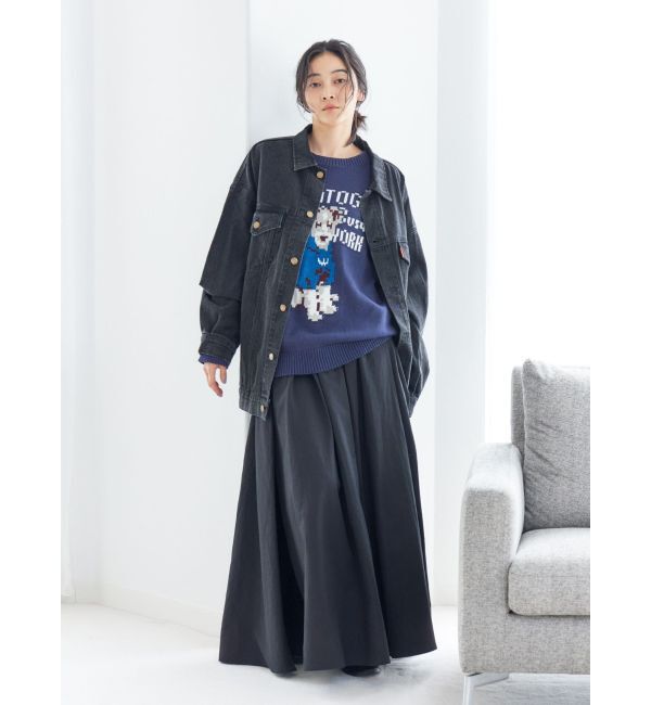 Ungrid「【WEB限定】ドッグモチーフジャカードニット」|ニット・セーター|