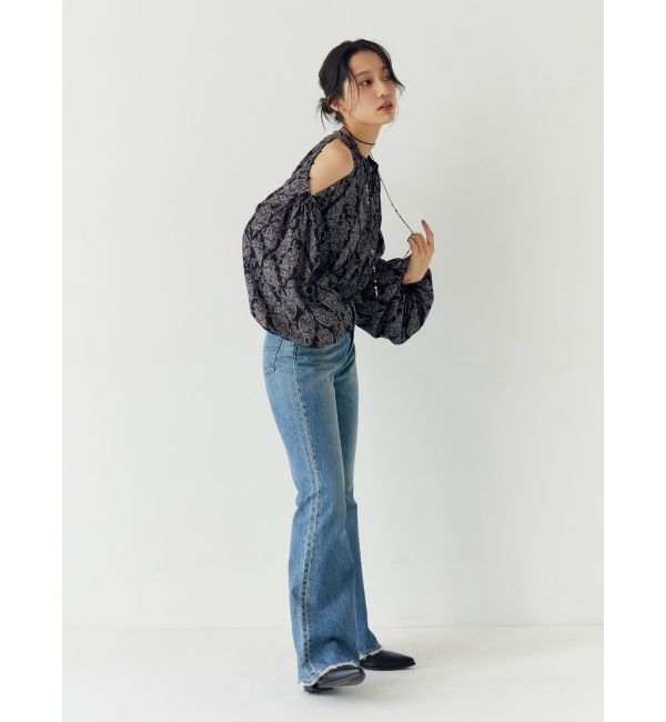 Ungrid「フラワープリントショートブラウス」|シャツ・ブラウス|