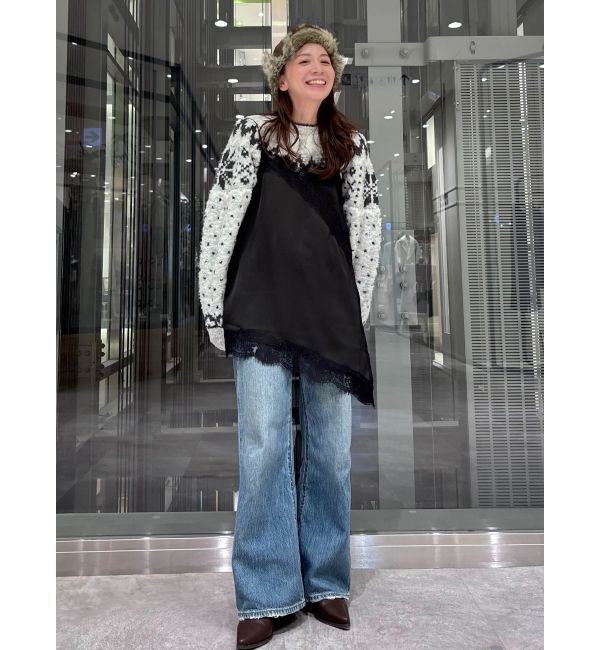 Ungrid「レースデザインキャミ」|キャミソール|