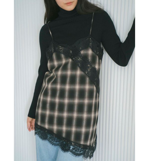 Ungrid「レースデザインキャミ」|キャミソール|