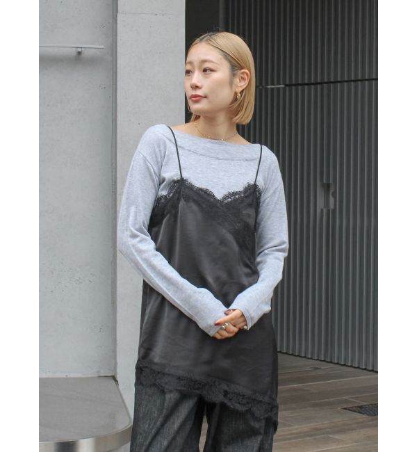 Ungrid「レースデザインキャミ」|キャミソール|