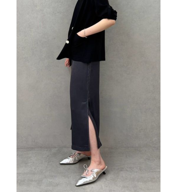 LAGUNAMOON「【WEB限定】サテンIラインワンピース」|ワンピース|