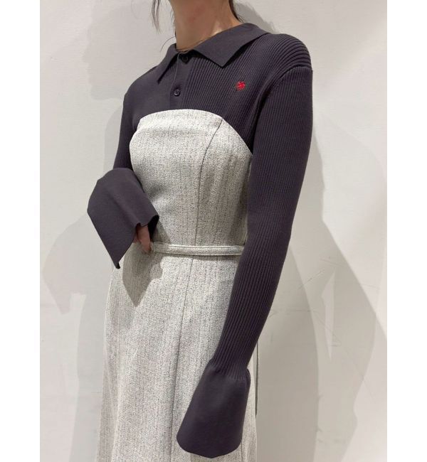 LAGUNAMOON「【POLO BCSコラボ】カラーネックニットドッキングワンピース」|ワンピース|