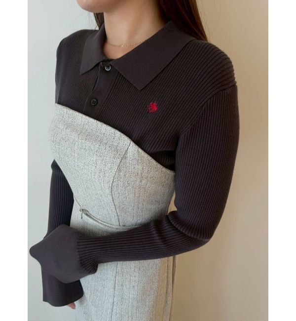 LAGUNAMOON「【POLO BCSコラボ】カラーネックニットドッキングワンピース」|ワンピース|