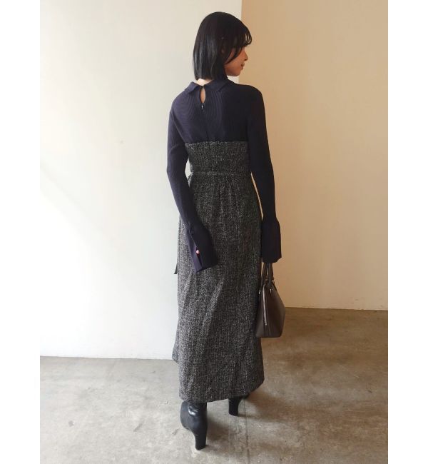 LAGUNAMOON「【POLO BCSコラボ】カラーネックニットドッキングワンピース」|ワンピース|