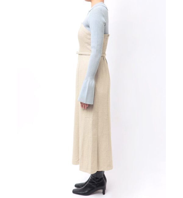 LAGUNAMOON「【POLO BCSコラボ】カラーネックニットドッキングワンピース」|ワンピース|