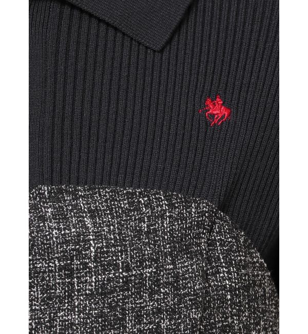 LAGUNAMOON「【POLO BCSコラボ】カラーネックニットドッキングワンピース」|ワンピース|