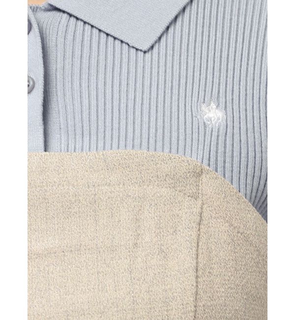 LAGUNAMOON「【POLO BCSコラボ】カラーネックニットドッキングワンピース」|ワンピース|