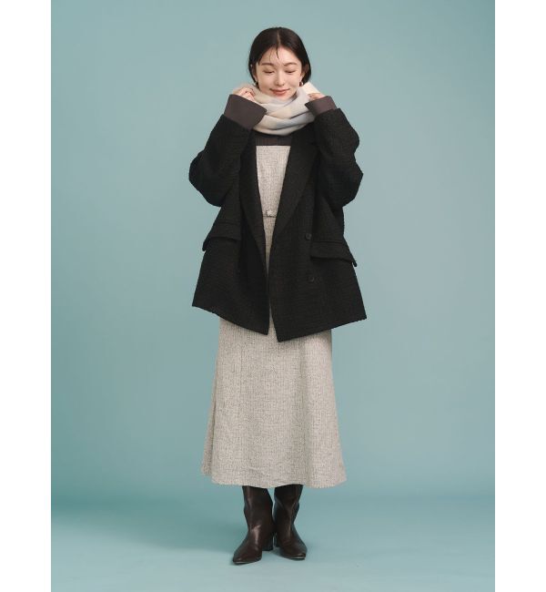 LAGUNAMOON「【POLO BCSコラボ】カラーネックニットドッキングワンピース」|ワンピース|