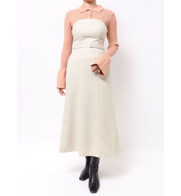 LAGUNAMOON「【POLO BCSコラボ】カラーネックニットドッキングワンピース」|ワンピース|