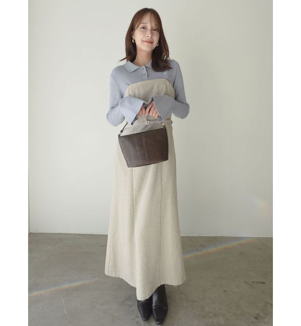 LAGUNAMOON「【POLO BCSコラボ】カラーネックニットドッキングワンピース」|ワンピース|