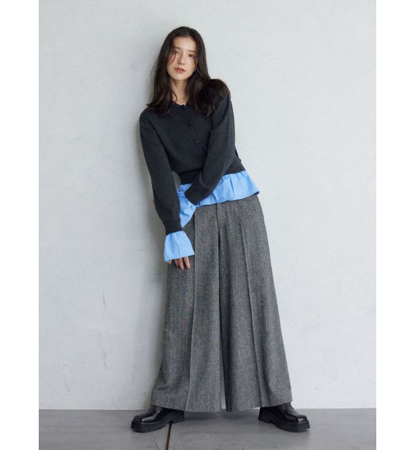 LAGUNAMOON「ペプラムドッキングニットカーディガン」|カーディガン|