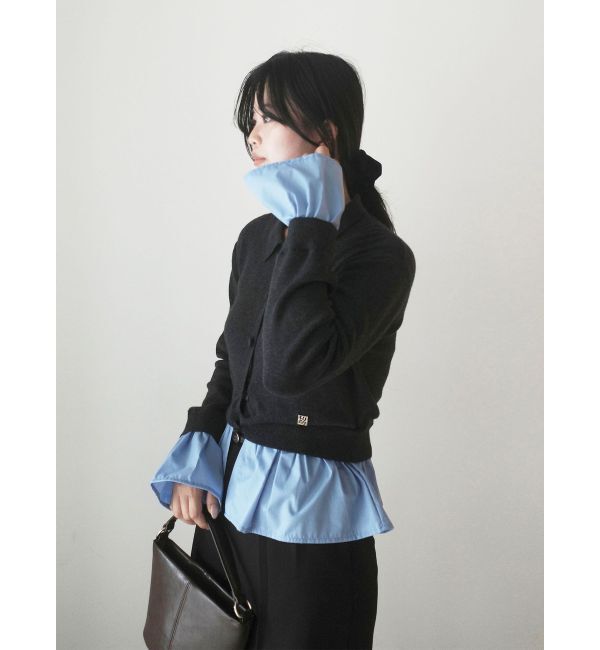 LAGUNAMOON「ペプラムドッキングニットカーディガン」|カーディガン|