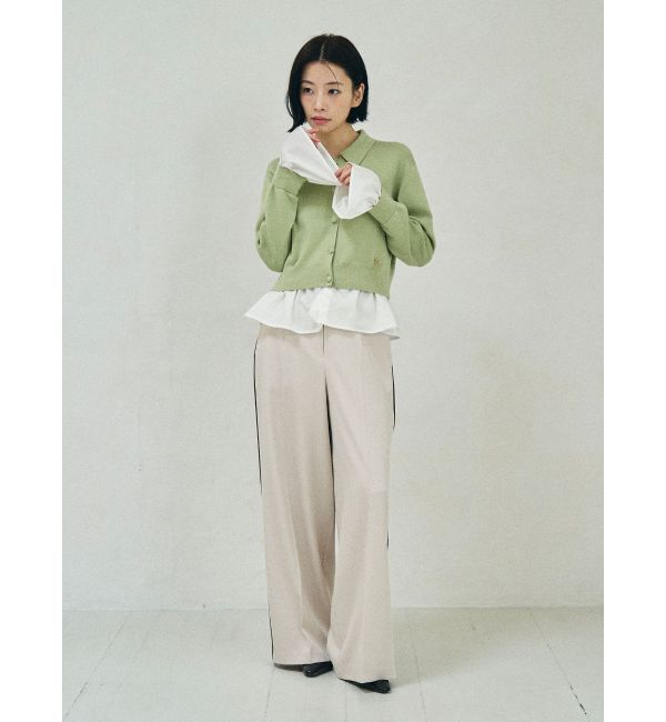 LAGUNAMOON「ペプラムドッキングニットカーディガン」|カーディガン|