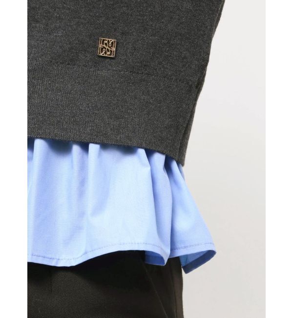 LAGUNAMOON「ペプラムドッキングニットカーディガン」|カーディガン|