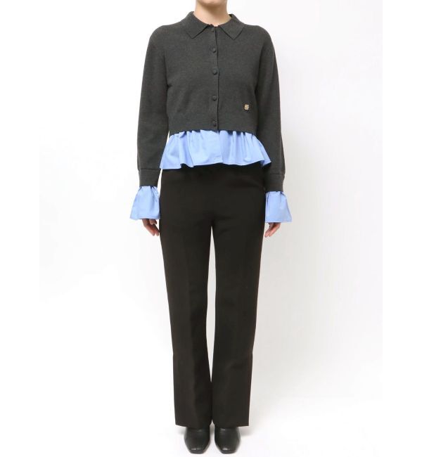 LAGUNAMOON「ペプラムドッキングニットカーディガン」|カーディガン|