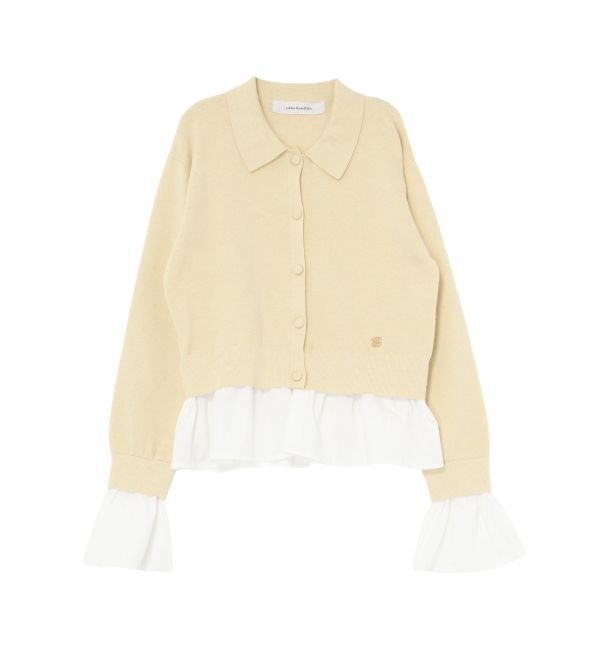 LAGUNAMOON「ペプラムドッキングニットカーディガン」|カーディガン|