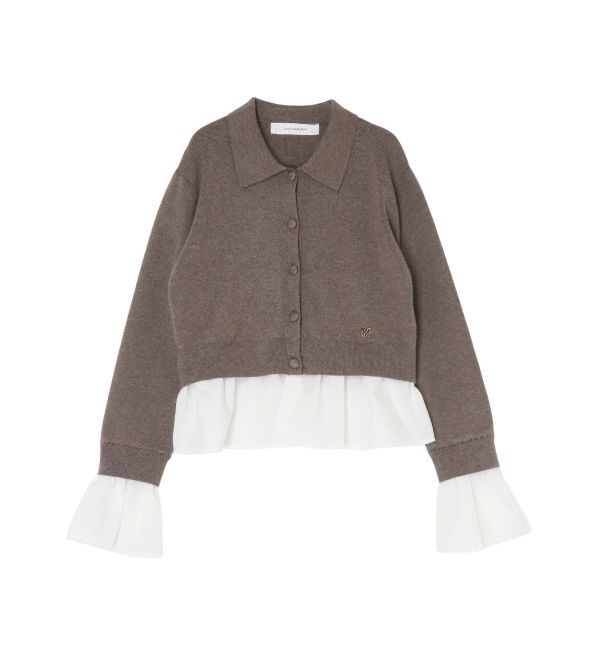 LAGUNAMOON「ペプラムドッキングニットカーディガン」|カーディガン|