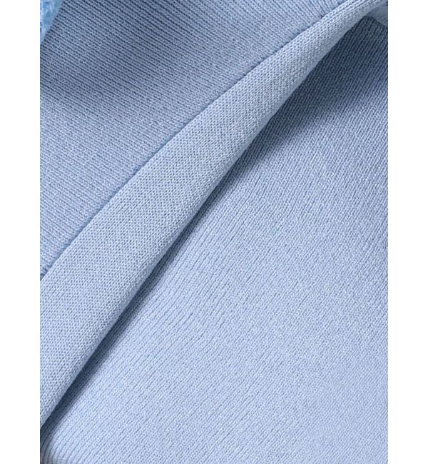 LAGUNAMOON「メッシュフリルペプラムニットプルオーバー」|ニット・セーター|