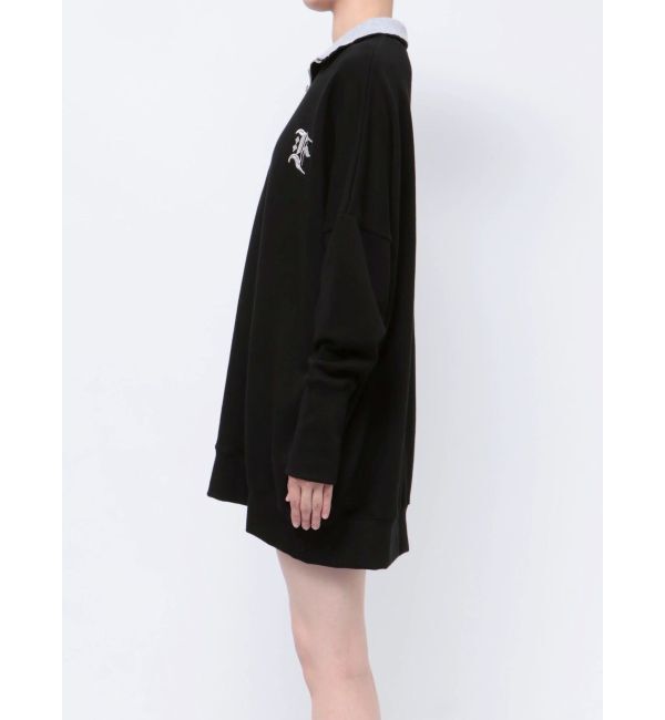 EVRIS「ハーフジップスウェットミニワンピース」|ワンピース|