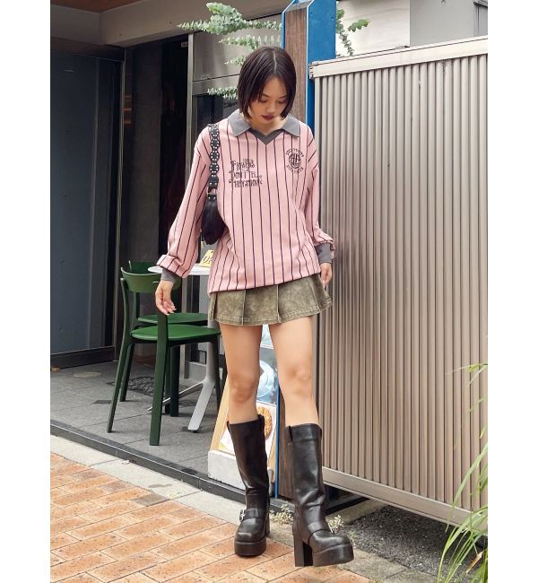 EVRIS「ユニフォームミニワンピース」|ワンピース|