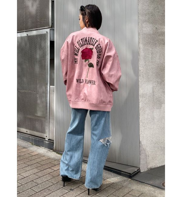 EVRIS「サイドカッティングレースワイドデニム」|デニム|