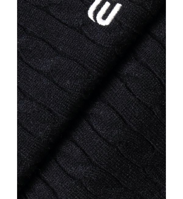 EVRIS「ワンポイントバックオープンケーブルニット」|ニット・セーター|