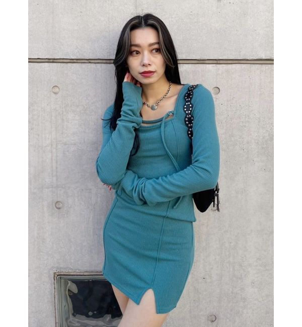 EVRIS「カットタイトミニワンピース」|ワンピース|