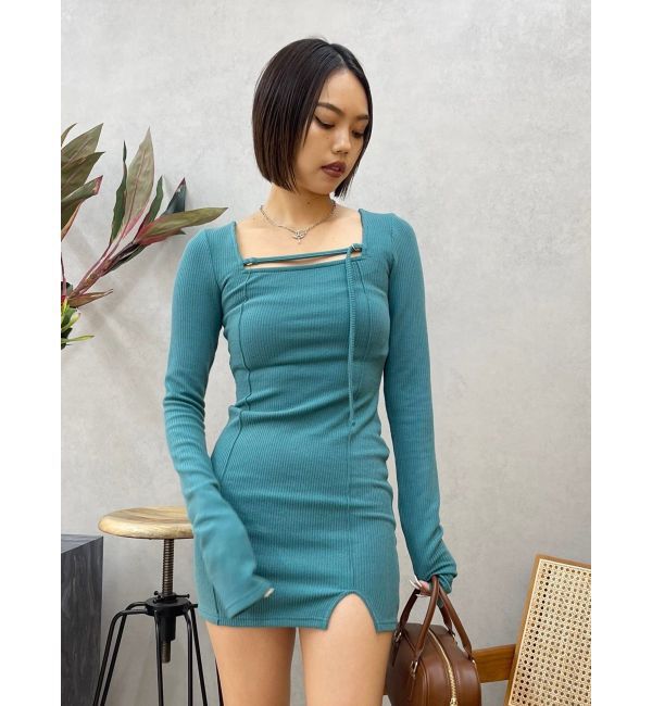 EVRIS「カットタイトミニワンピース」|ワンピース|