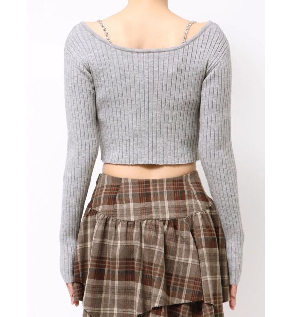 EVRIS「アンサンブルチェーンニットトップス」|ニット・セーター|