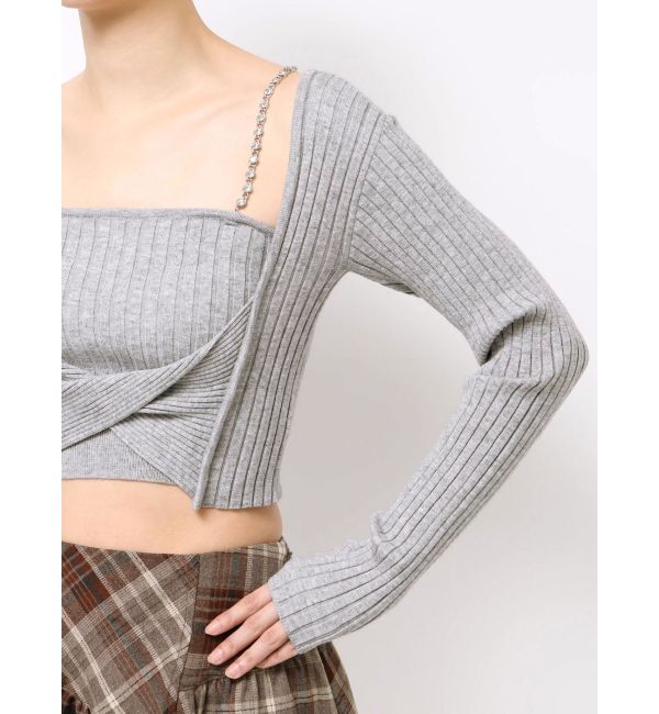 EVRIS「アンサンブルチェーンニットトップス」|ニット・セーター|