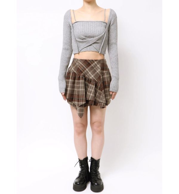 EVRIS「アンサンブルチェーンニットトップス」|ニット・セーター|