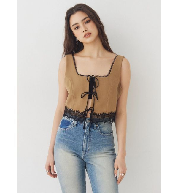 EVRIS「スリムフレアデニムパンツ」|デニム|