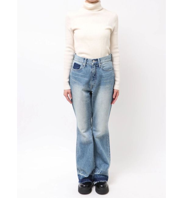 EVRIS「スリムフレアデニムパンツ」|デニム|