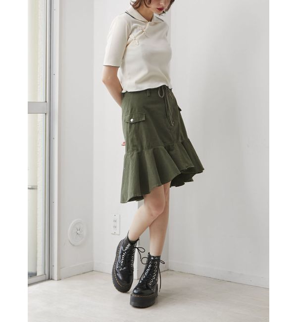 jouetie「アシメヘムミドルスカート」|スカート|